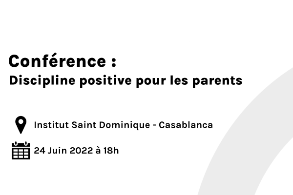 Conférence sur la discipline positive - Saint Dominique